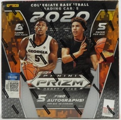 2020 Panini Prizm Draft Picks Collegiate Basketball Hobby Box (5-Packs)